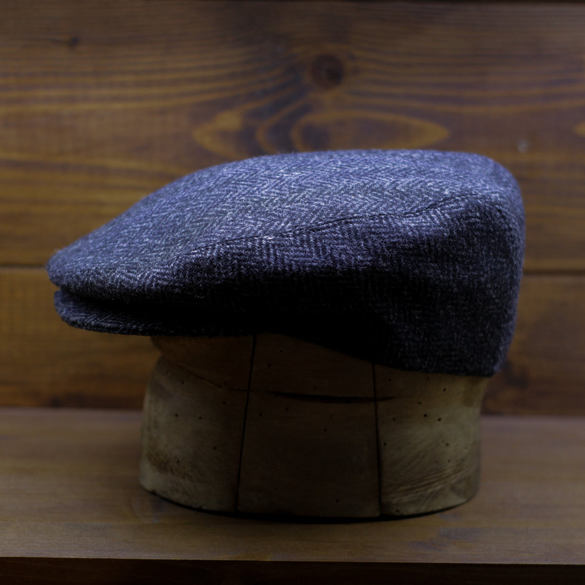 County Cap PR - Charcoal Herringbone