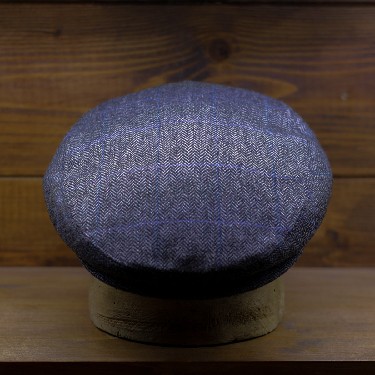 County Cap PR - Overcheck Herringbone Grey