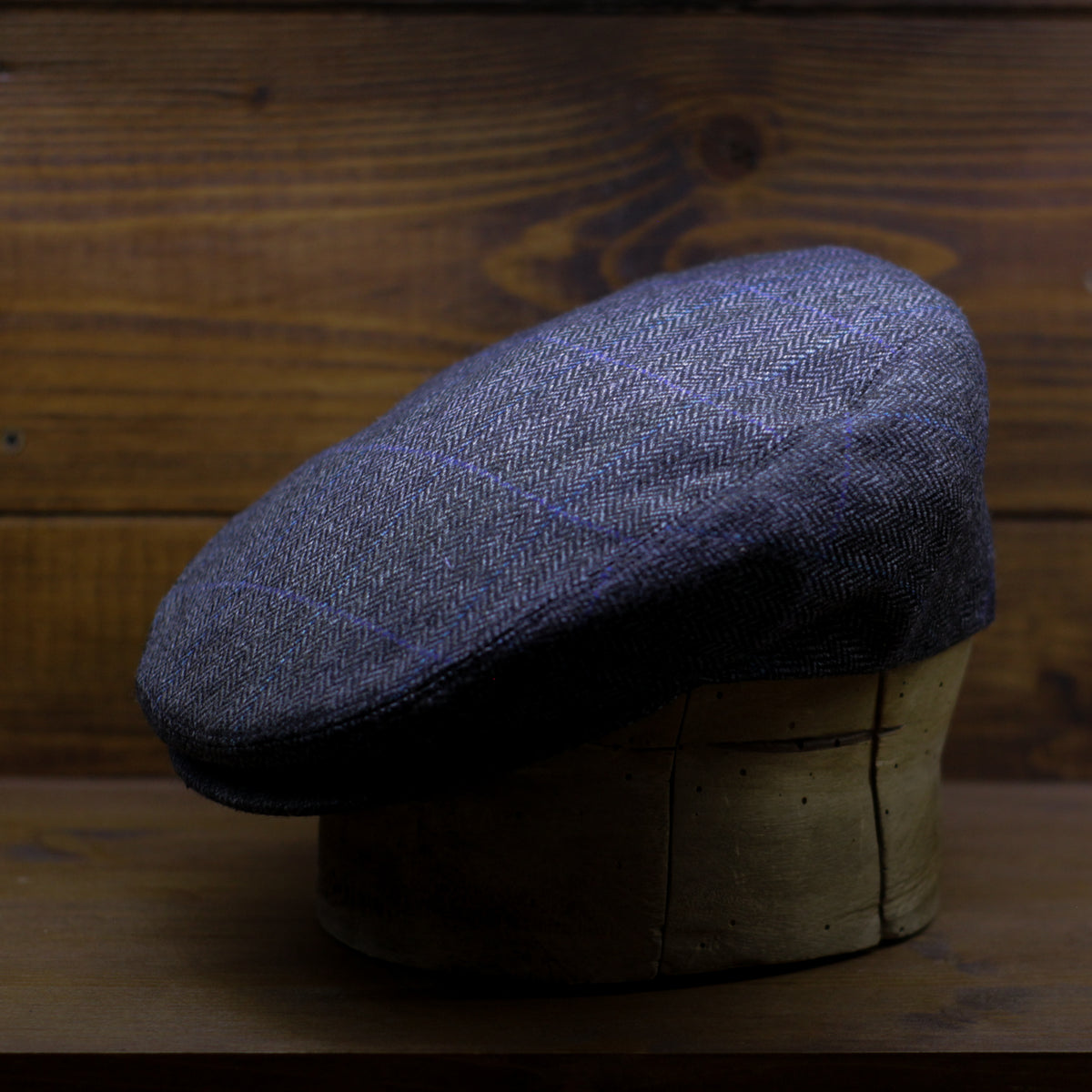 County Cap PR - Overcheck Herringbone Grey