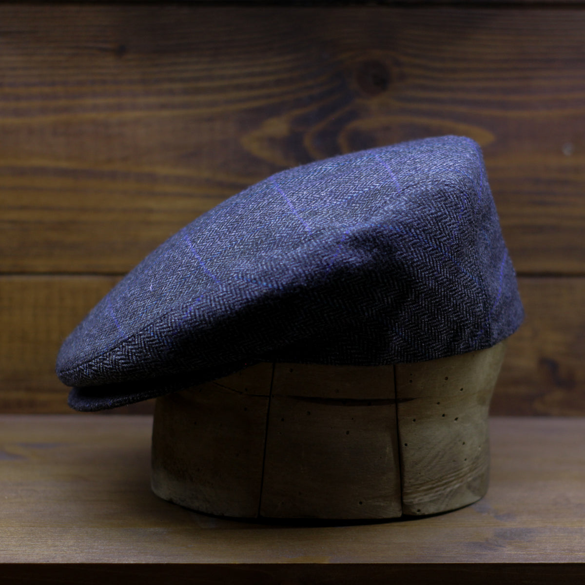 County Cap PR - Overcheck Herringbone Grey