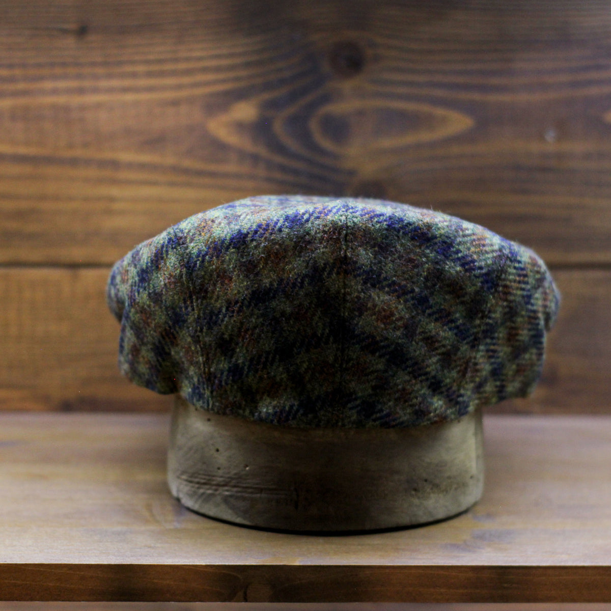 County Cap PR - Check Green & blue