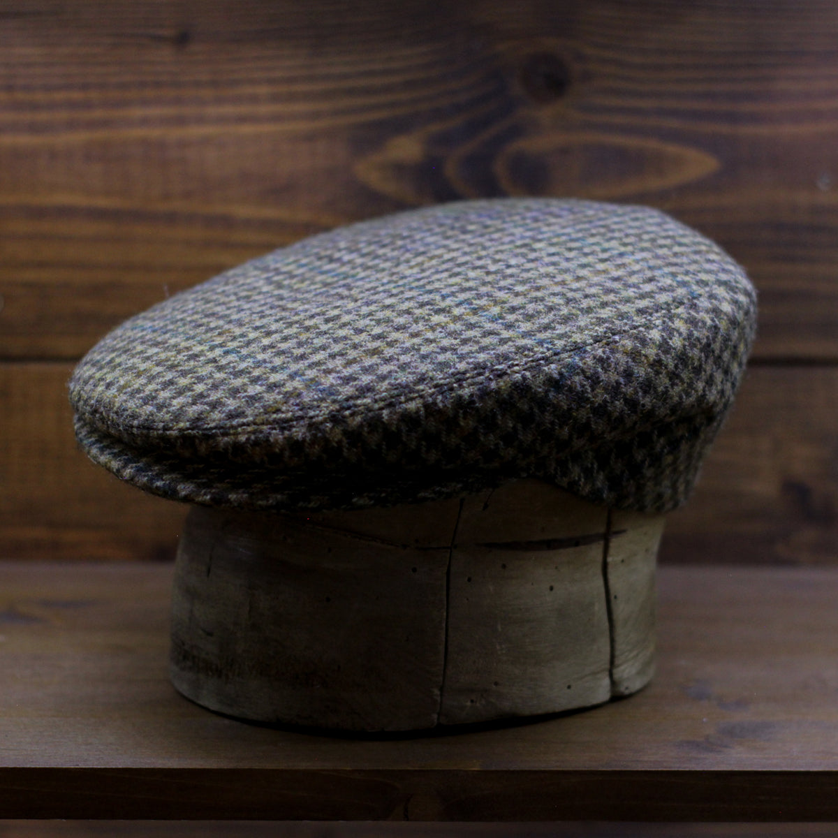 County Cap PR - Pied de poule shades of Brown