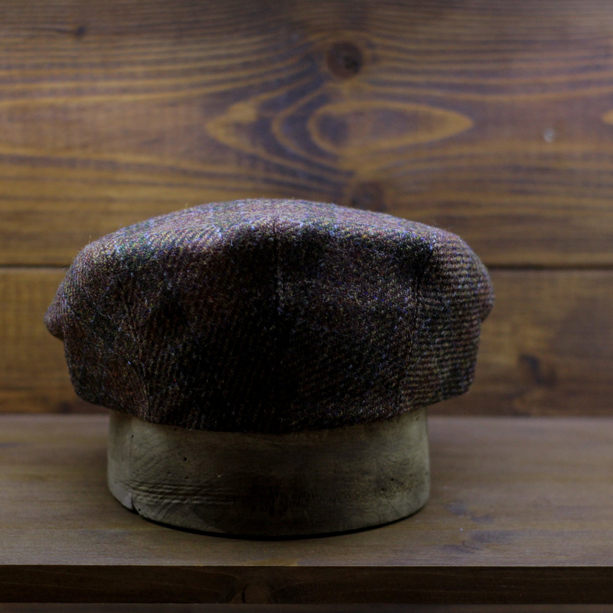 County Cap PR - Plaid rust and green