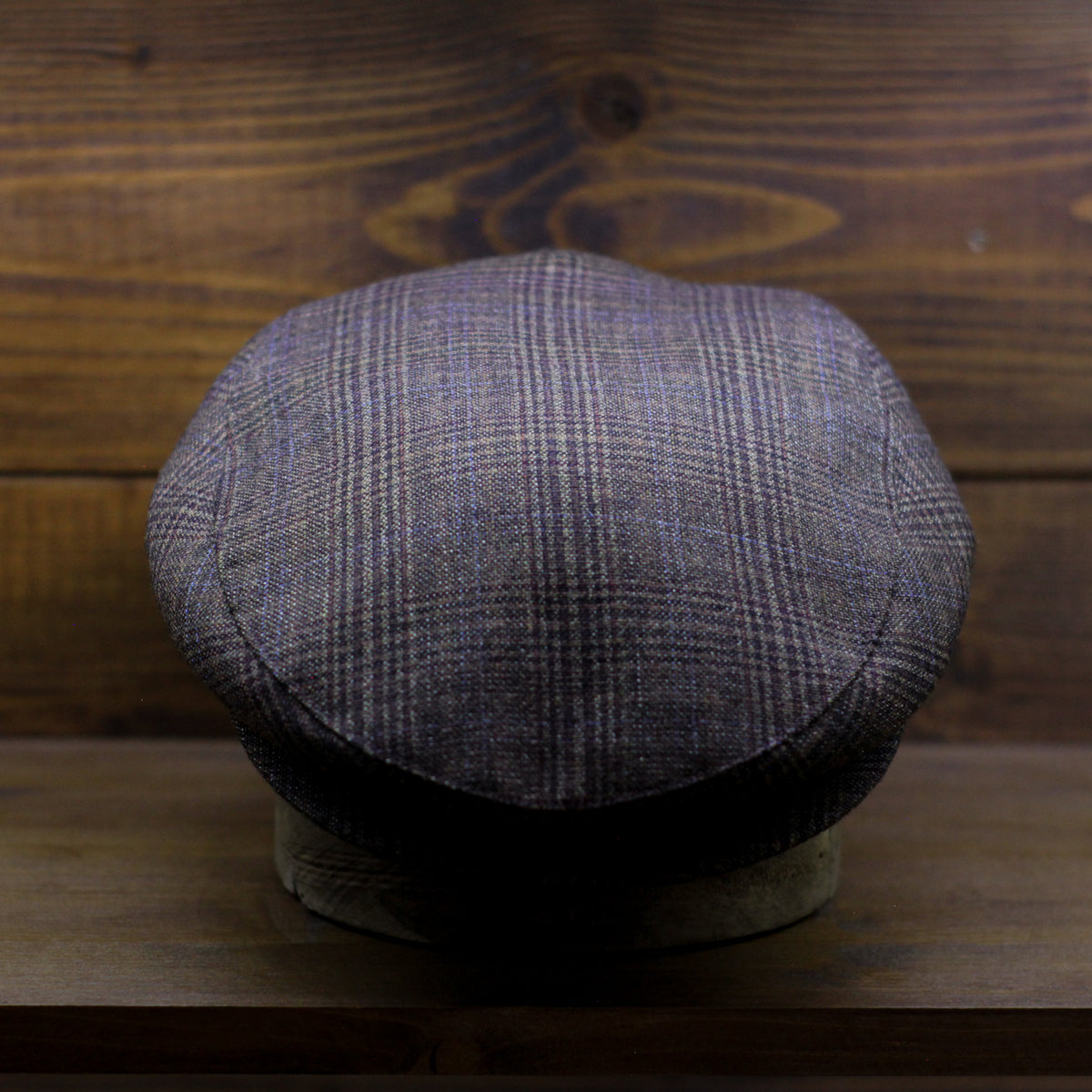 County Cap PR - Check grey and orange