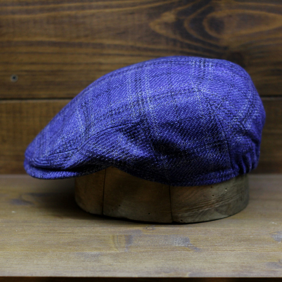 County Cap - Check Light Blue
