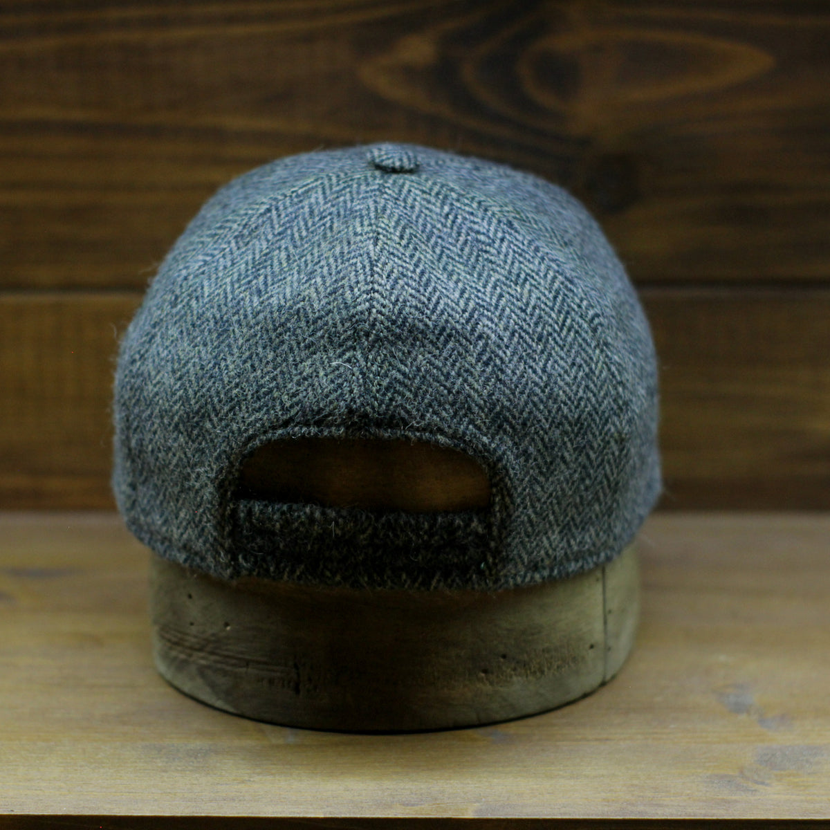 Baseball Cap - BlueGreen Herringbone