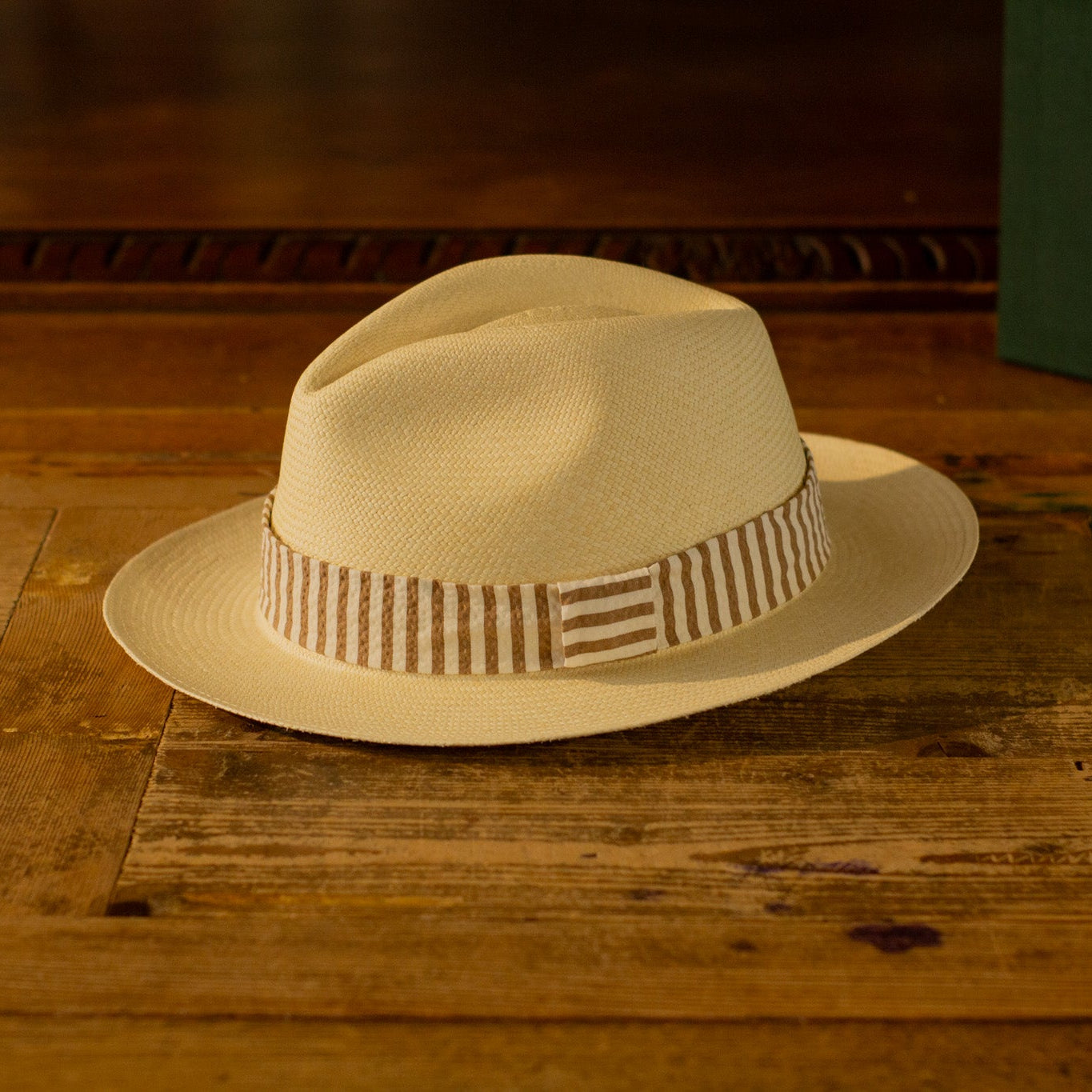 GENUINE PANAMA - Striped Seersucker