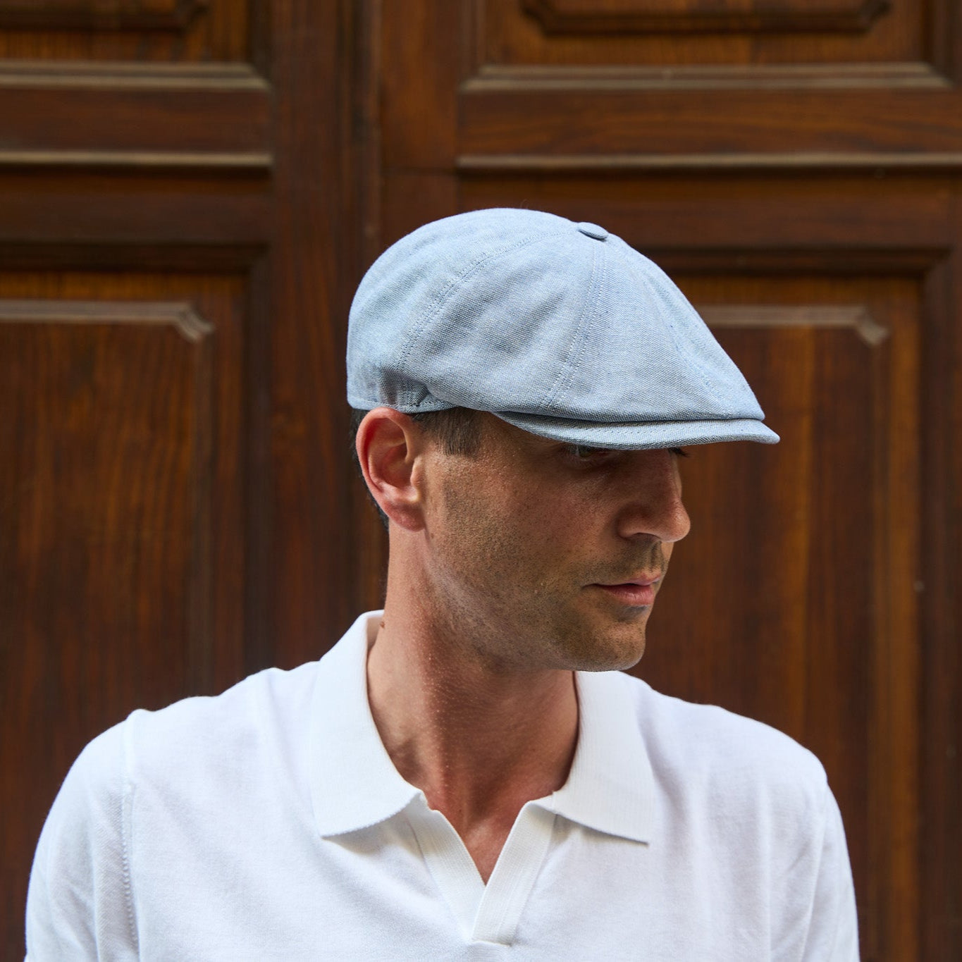 Berretto Polly Boy - Lino azzurro