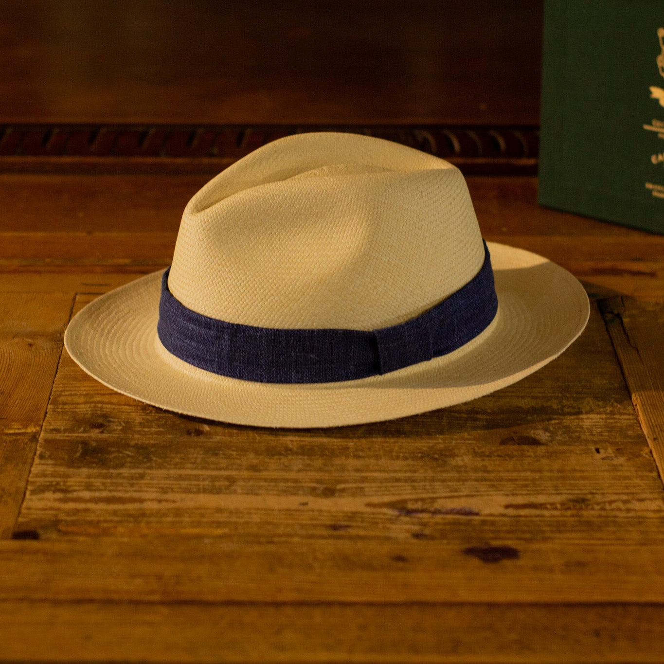 GENUINE PANAMA - Dark Denim Linen