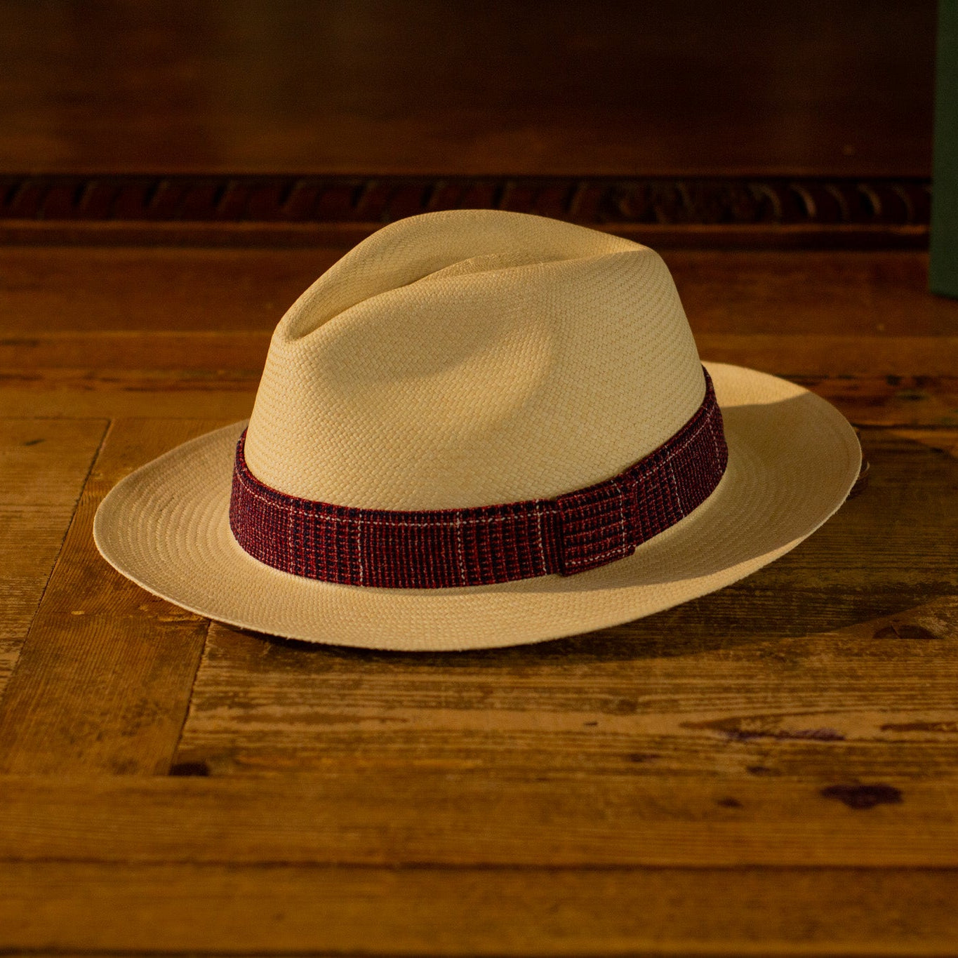 GENUINE PANAMA - Red&Blue Checkered