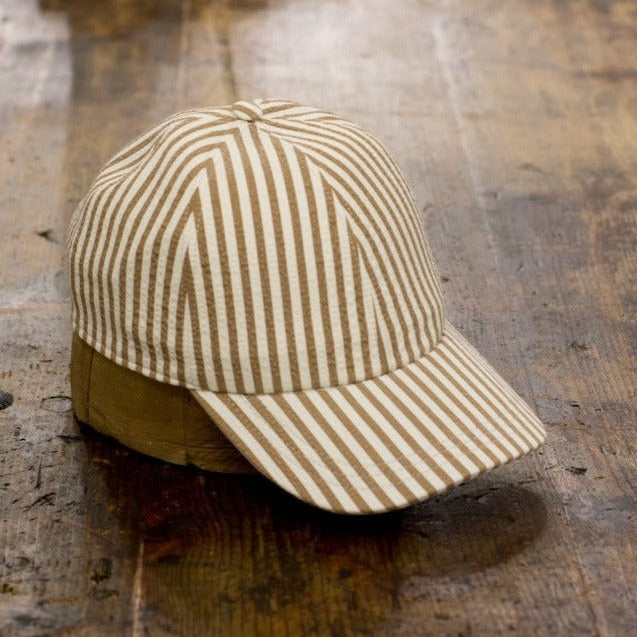 Baseball - Seersucker Beige e Bianco