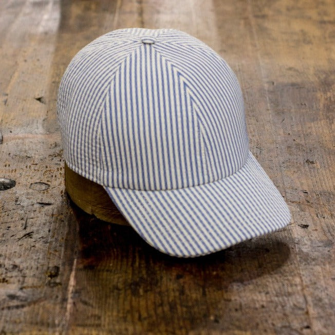 Baseball - Seersucker azzurro e bianco VBC